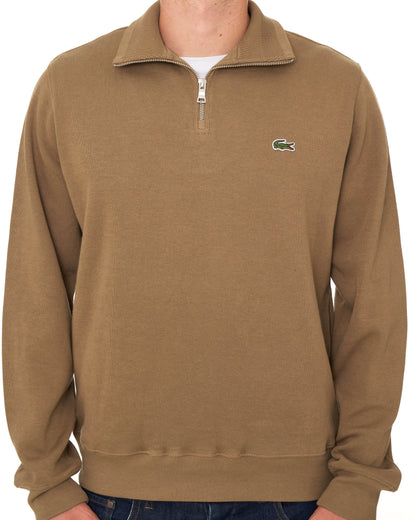 Lacoste Half Zip Sweatshirt Camel