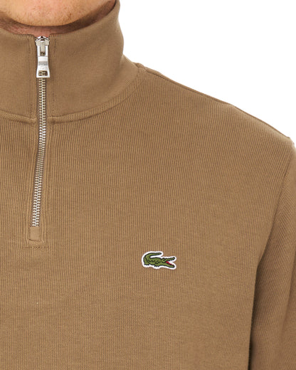 Lacoste Half Zip Sweatshirt Camel