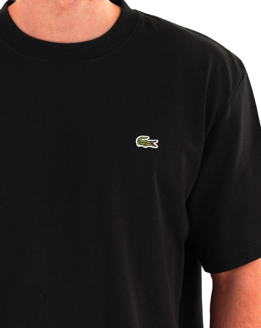 Lacoste Lacoste Heavy Cotton Jersey T Shirt Black