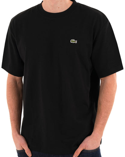 Lacoste Heavy Cotton Jersey T Shirt Black