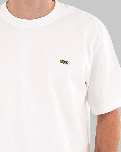 Lacoste Heavy Cotton Jersey T Shirt White