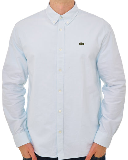 Lacoste Regular Fit Oxford Shirt Light Blue