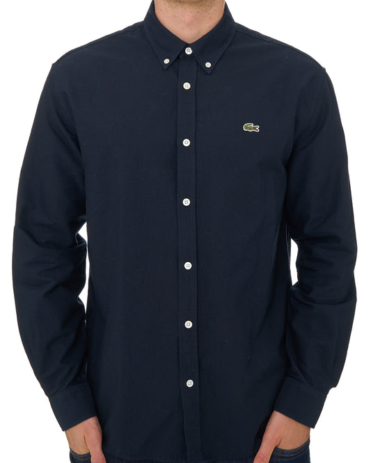 Lacoste Lacoste Regular Fit Oxford Shirt Navy