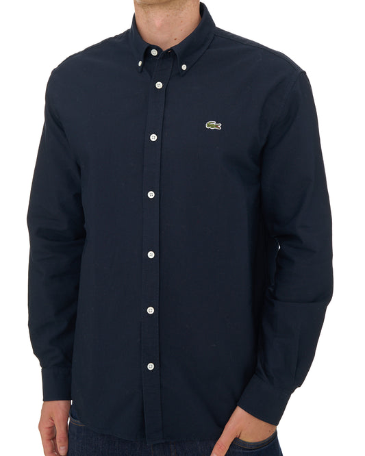 Lacoste Lacoste Regular Fit Oxford Shirt Navy