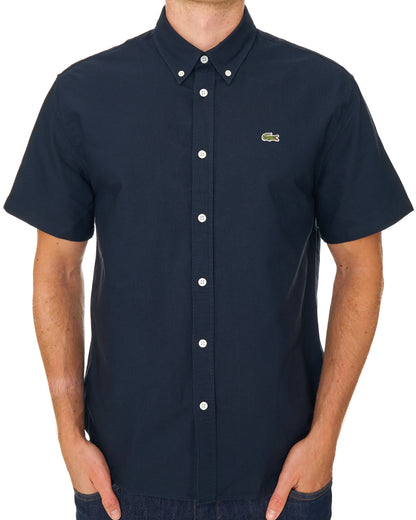 Lacoste Regular Fit Short Sleeve Oxford Shirt