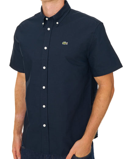 Lacoste Regular Fit Short Sleeve Oxford Shirt