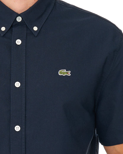 Lacoste Regular Fit Short Sleeve Oxford Shirt