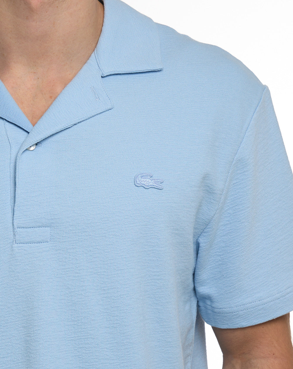 Lacoste Revere Collar Polo Chambray Blue