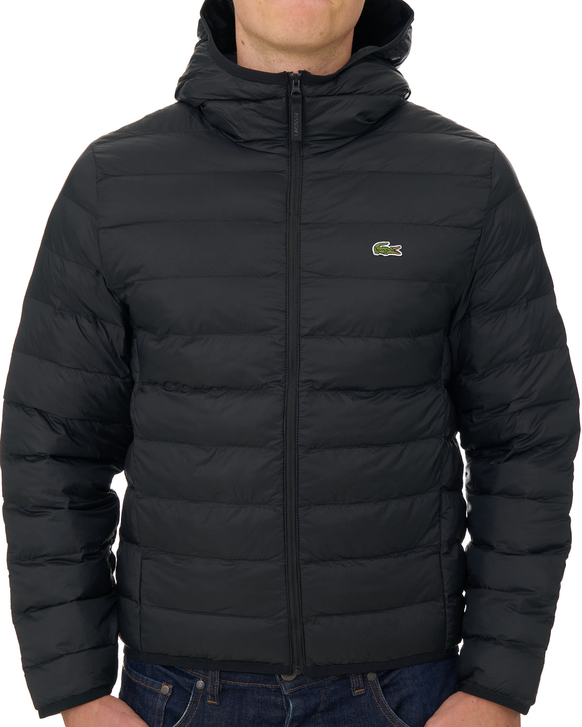 Lacoste Ripstop Puffer Jacket Black