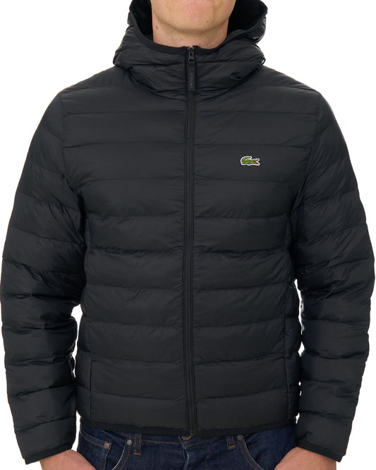 Lacoste Lacoste Ripstop Puffer Jacket Black