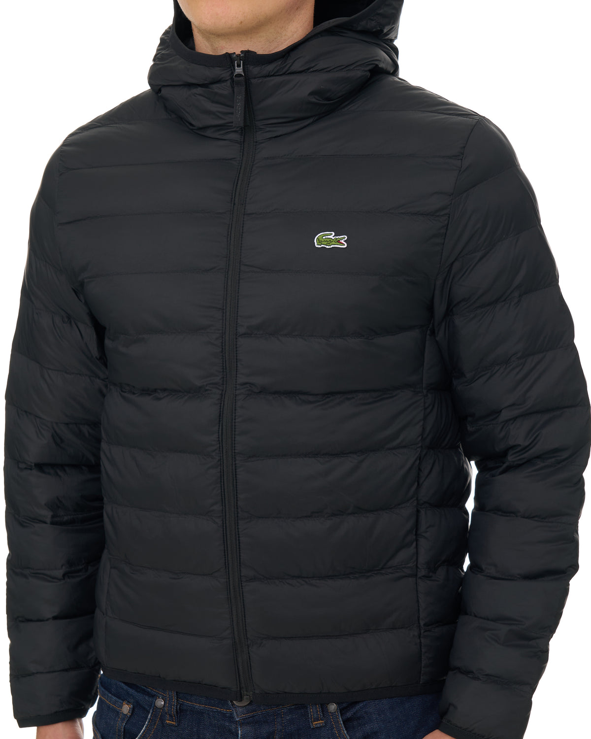 Lacoste Ripstop Puffer Jacket Black