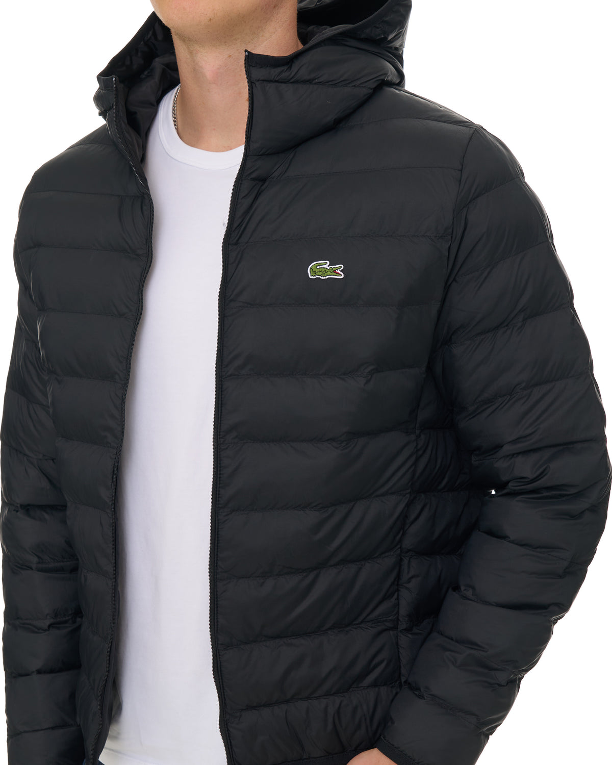 Lacoste Ripstop Puffer Jacket Black
