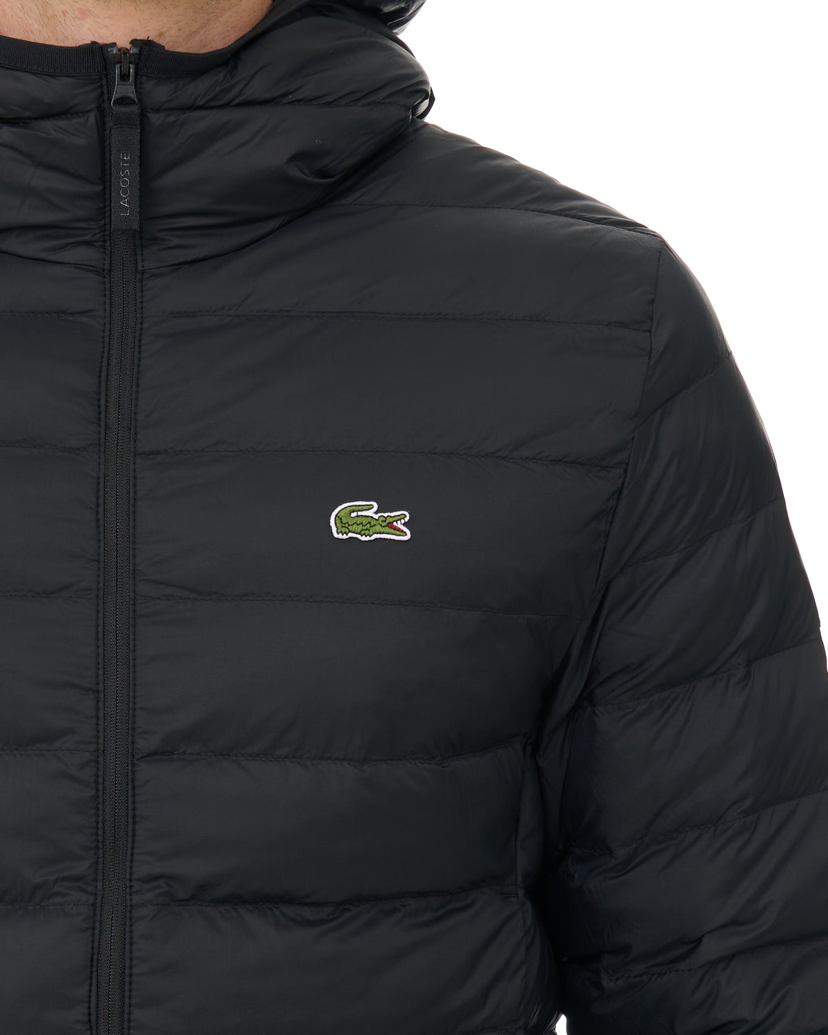 Lacoste Ripstop Puffer Jacket Black