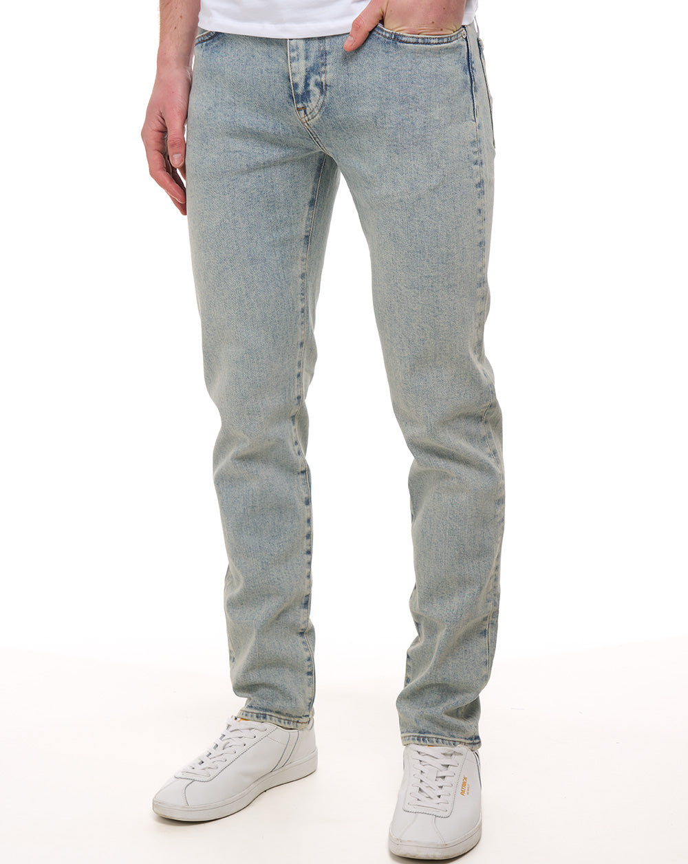 Lacoste Slim Fit Indigo Jeans Washed Bleach