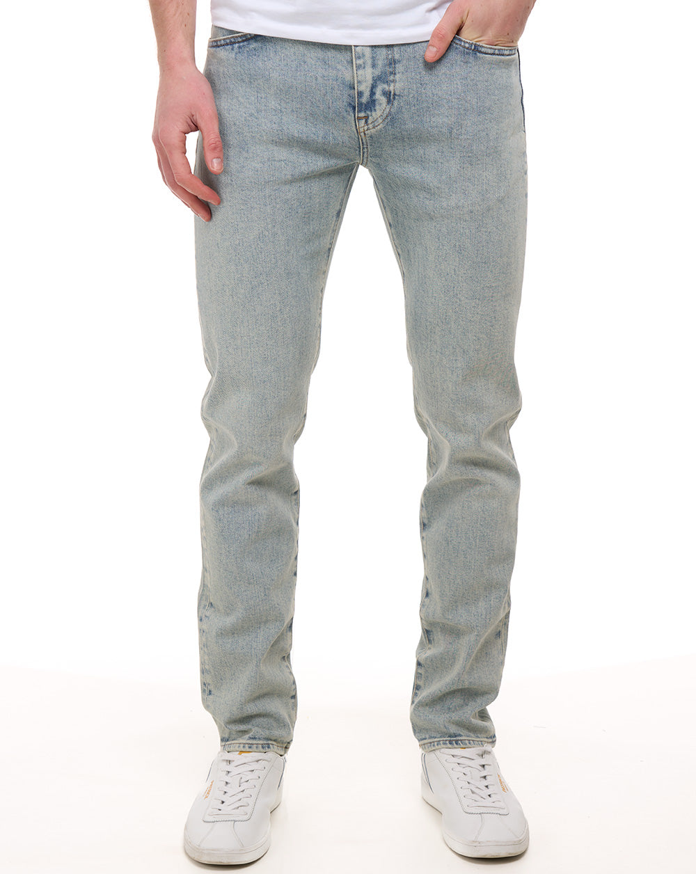 Lacoste Slim Fit Indigo Jeans Washed Bleach