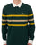 Lacoste Striped Pique Rugby Shirt Deep Green