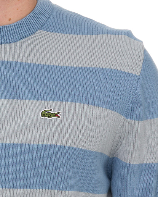 Lacoste Lacoste Striped Sailor Knit Blue/Grey