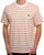 Lacoste Striped T Shirt Orange/Off White