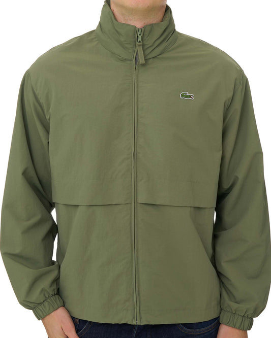 Lacoste Lacoste Technical Nylon Windbreaker Khaki Green