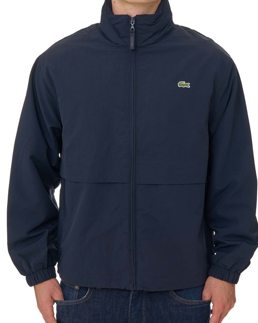 Lacoste Lacoste Technical Nylon Windbreaker Navy