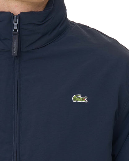 Lacoste Technical Nylon Windbreaker Navy
