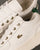 Lacoste Umpire Leather Trainers Off White/Dark Green