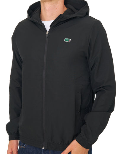 Lacoste Water Repellent Sports Jacket Black