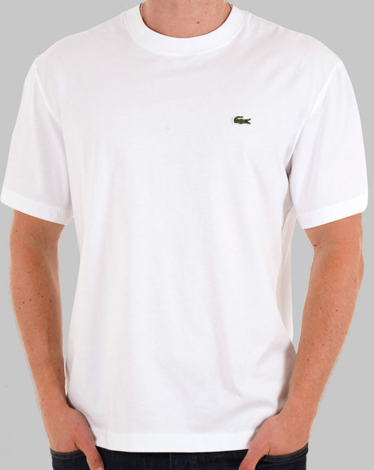Lacoste Lacoste Classic Fit Cotton Jersey T Shirt White