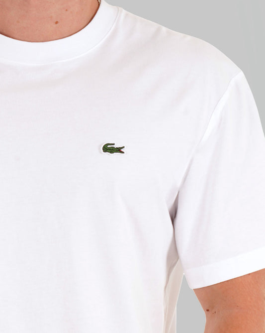 Lacoste Lacoste Classic Fit Cotton Jersey T Shirt White
