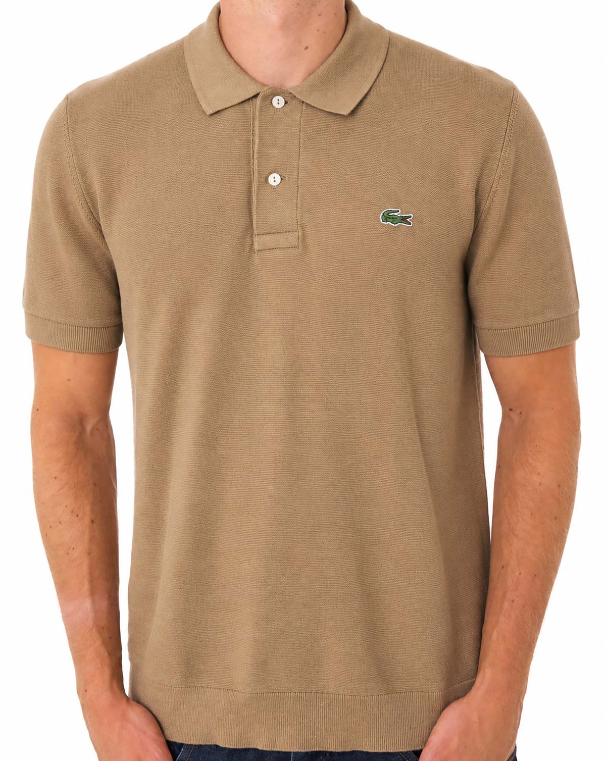 Lacoste Classic Fit Knitted Polo Camel