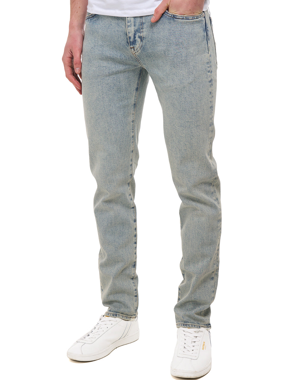 Lacoste Slim Fit Indigo Jeans Washed Bleach