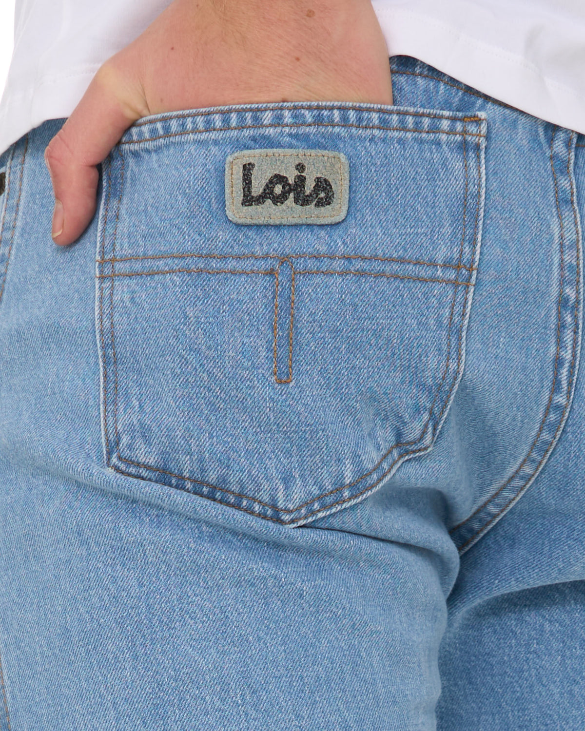 Lois Dario Bootcut Jeans Bleach Wash