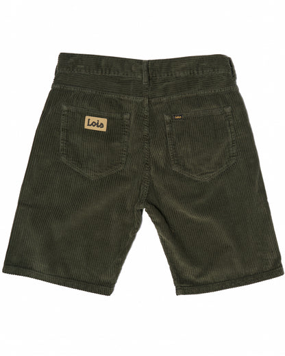 Lois Pepe Jumbo Cord Shorts Dark Green