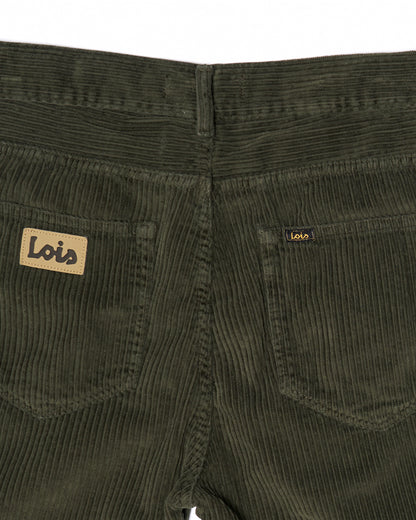 Lois Pepe Jumbo Cord Shorts Dark Green