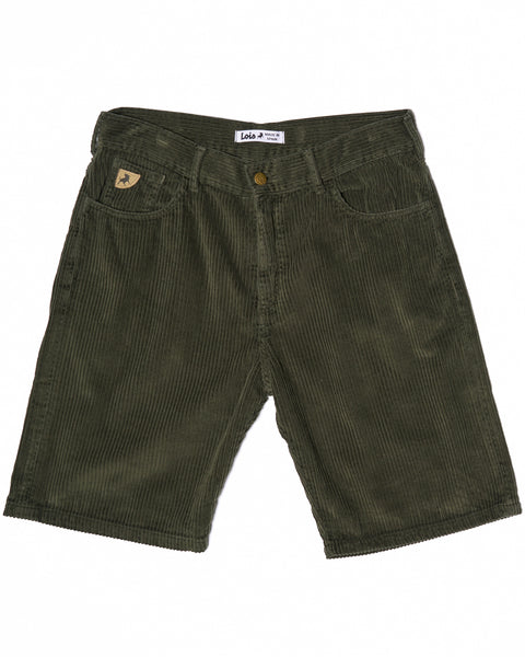 Lois Pepe Jumbo Cord Shorts Dark Green