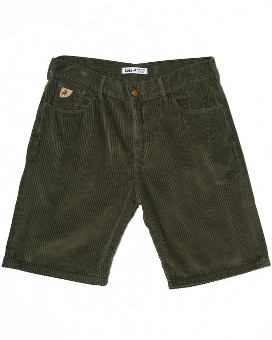 Lois Pepe Jumbo Cord Shorts Dark Green