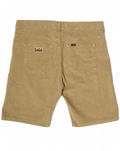 Lois Pepe Needle Cord Shorts Dark Sand