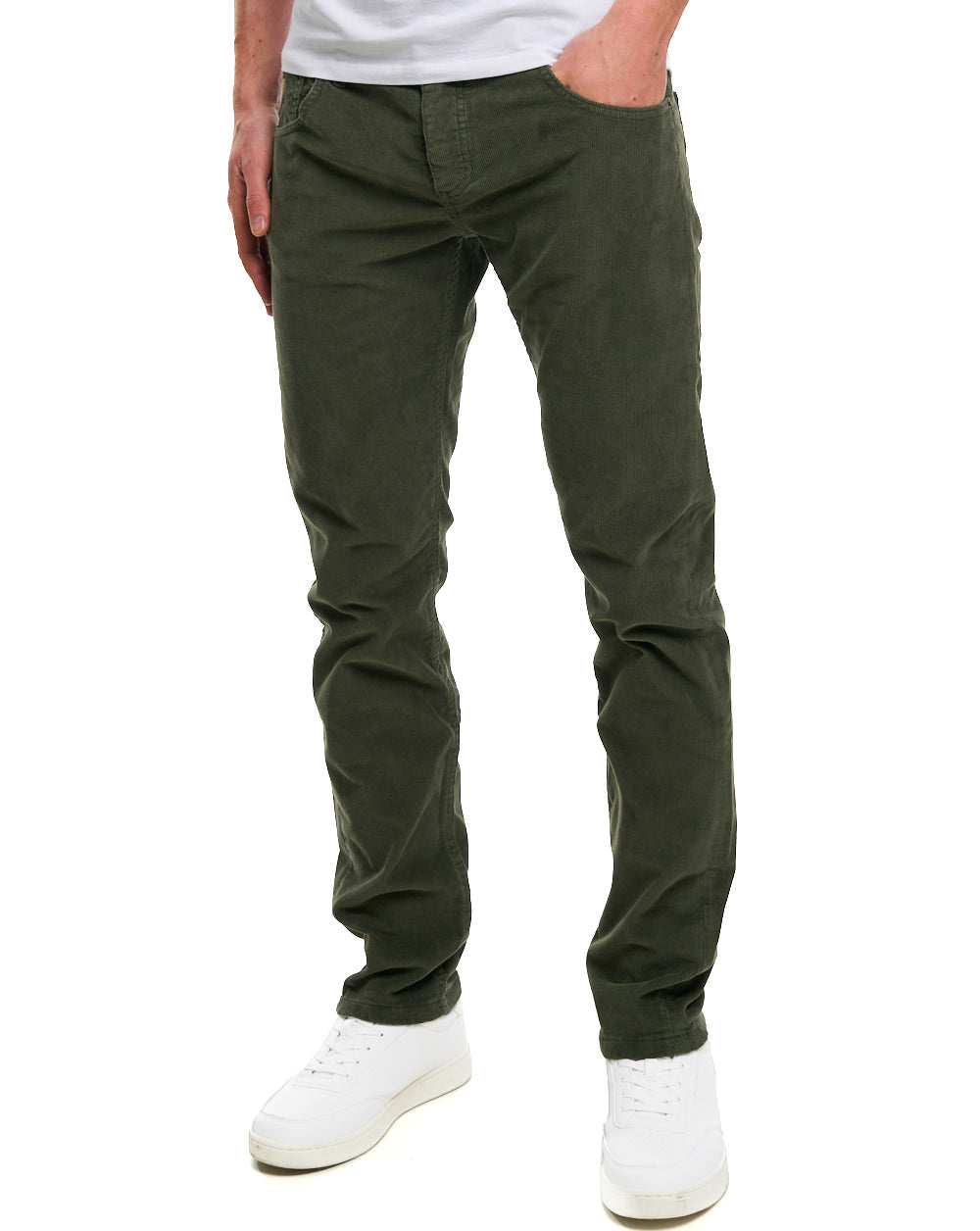 Lois Sierra Needle Cords Olive Green