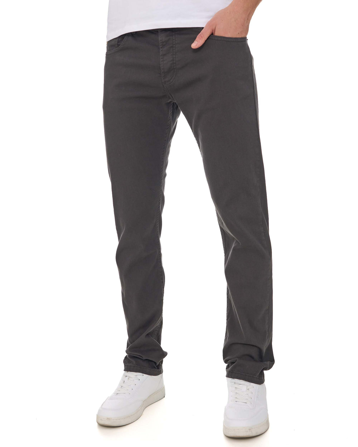 Lois Terrace Cotton 5 Pocket Jeans Mid Grey