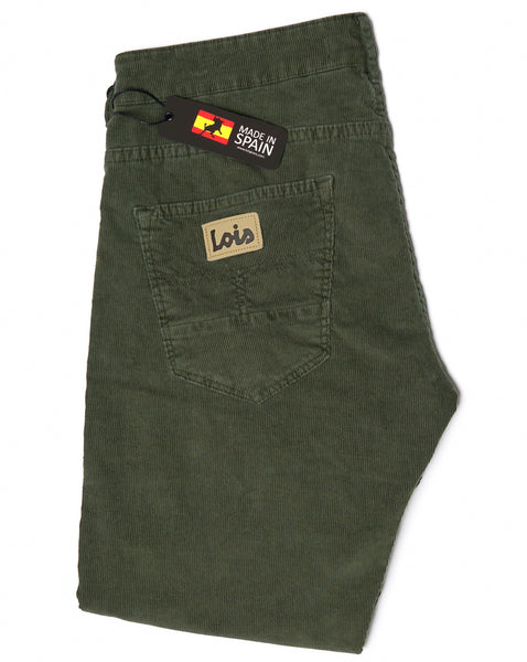 Lois Sierra Needle Cords Olive Green