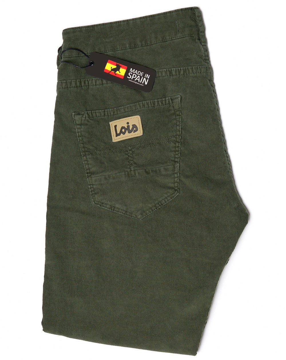 Lois Sierra Needle Cords Olive Green