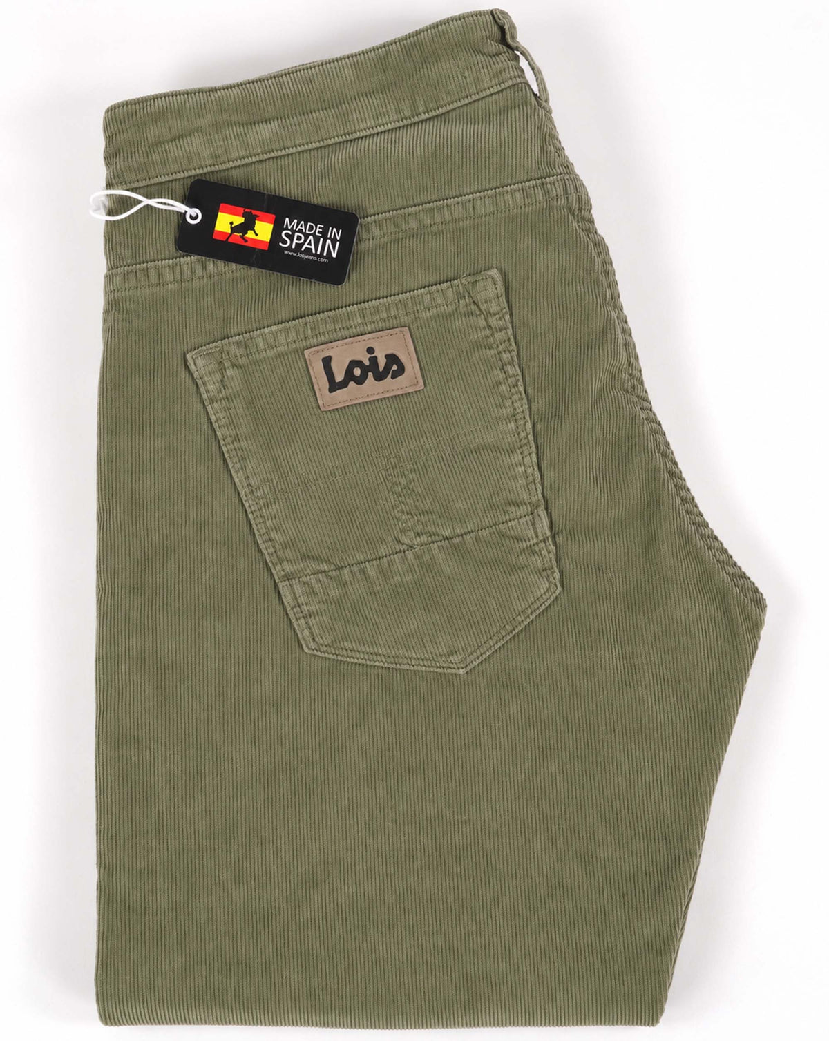 Lois Sierra Needle Cords Dusky Green