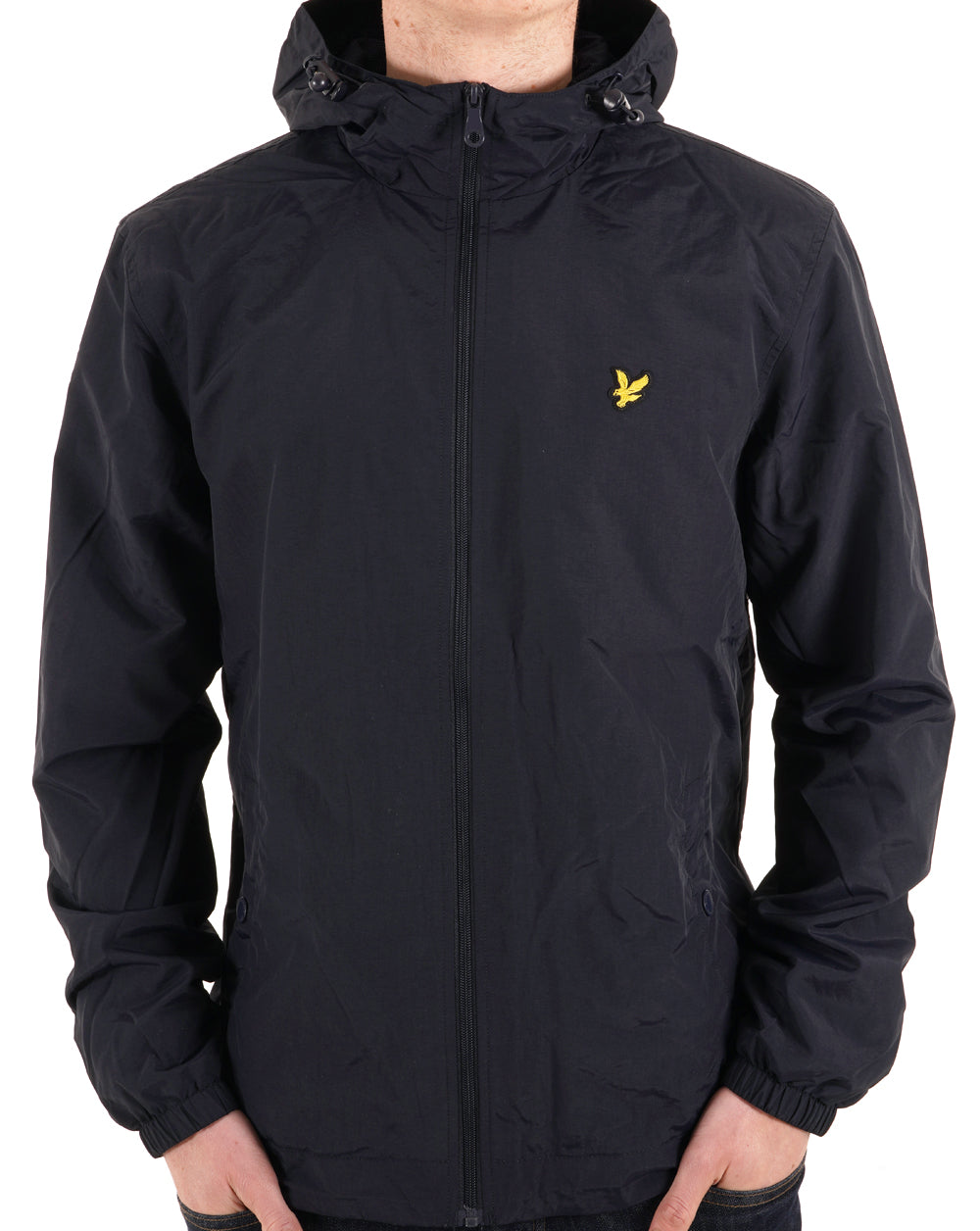 Lyle And Scott Zip Through Hooded Jacket Navy
