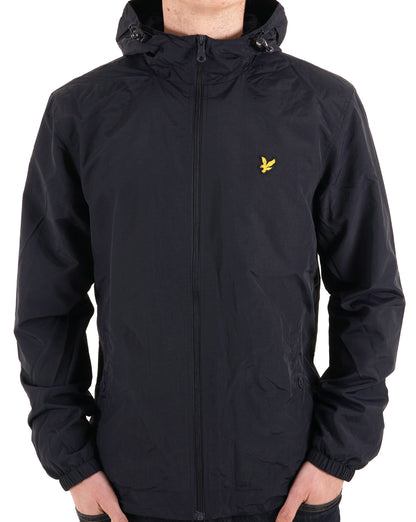 Lyle And Scott Zip Through Hooded Jacket Navy