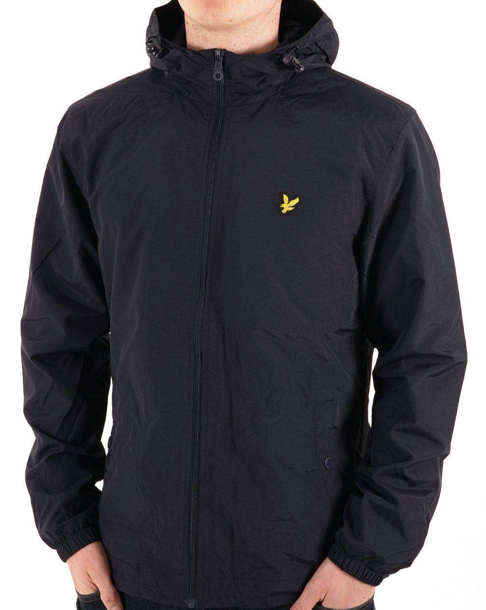 Lyle And Scott Zip Through Hooded Jacket Navy