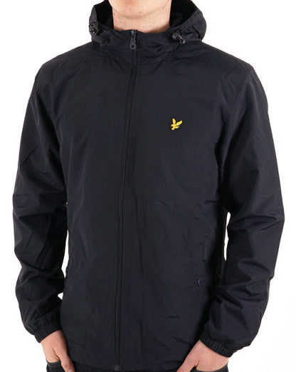 Lyle And Scott Zip Through Hooded Jacket Navy