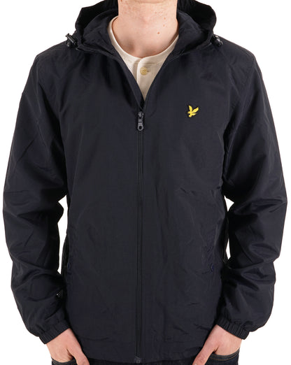 Lyle And Scott Zip Through Hooded Jacket Navy