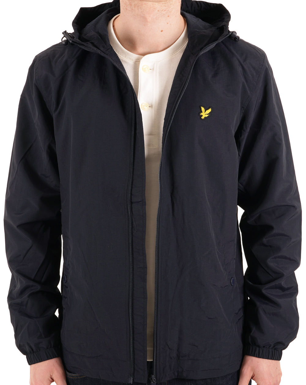 Lyle And Scott Zip Through Hooded Jacket Navy