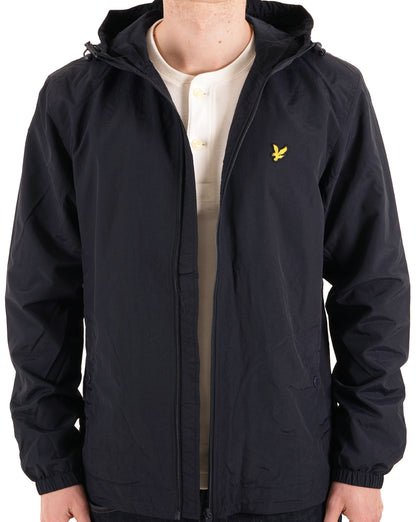 Lyle And Scott Zip Through Hooded Jacket Navy
