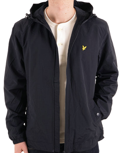 Lyle And Scott Zip Through Hooded Jacket Navy